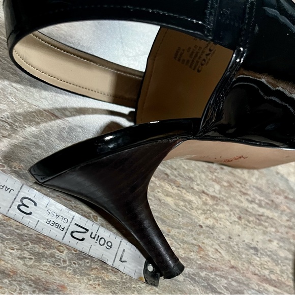 Coach Marla open toe strapped glossy kitten heels sandals - Picture 12 of 16